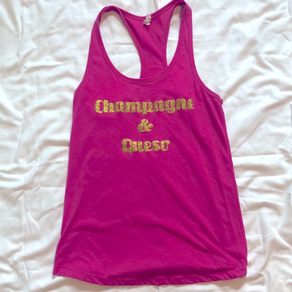 “Champagne & Queso” Racerback Tank